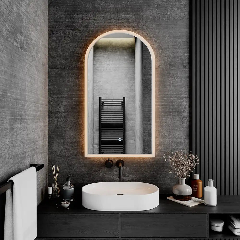 Specchio led bagno 50x90 cm luce calda/fredda con sensore touch-screen | Avior